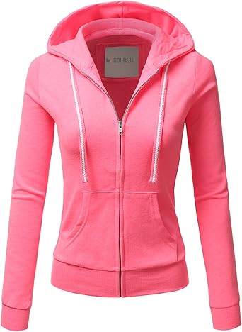 thin red zip up hoodie