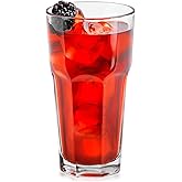 Libbey Gibraltar 16 oz Glass Tumbler, Iconic Heavy Base Glass Drinking Glasses Set of 12, Dishwasher Safe Drinkware Set of 12