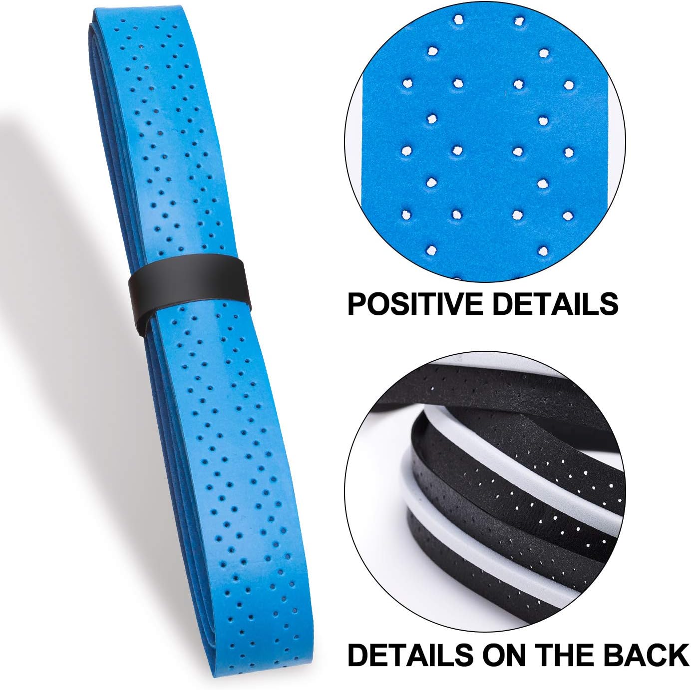 FFNIU Tennis Racket Grip Tape, Anti Slip Absorbent Overgrip for Tennis Badminton Pickleball Racquet, 6 Piece in 6 Colors : Sports & Outdoors
