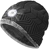 HIGHEVER LED Beanie Hat with Light: Christmas Stocking Stuffers for Men Adult Cool Gifts for Teen Boys Men Dad Winter Gifts
