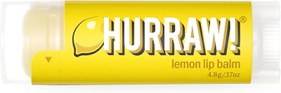 Hurraw Lemon Lip Balm Organic Vegan Cruelty Free Gluten Free Non GMO 4.8g