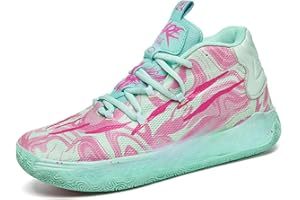 FOTN Womens Multicolour Lace Up Fashion Sneaker High-Top Casual Breathable Sports Athletic Walking Running Basketball Shoes