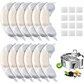 12 Pack Dog Water Replacement Filters Compatible with Smartoo 7L / 236oz / 1.8Gal Stainless Steel Dog Water Fountain, Pet Dog Fountain Filter Replacement,12 Filters + 12 Sponge