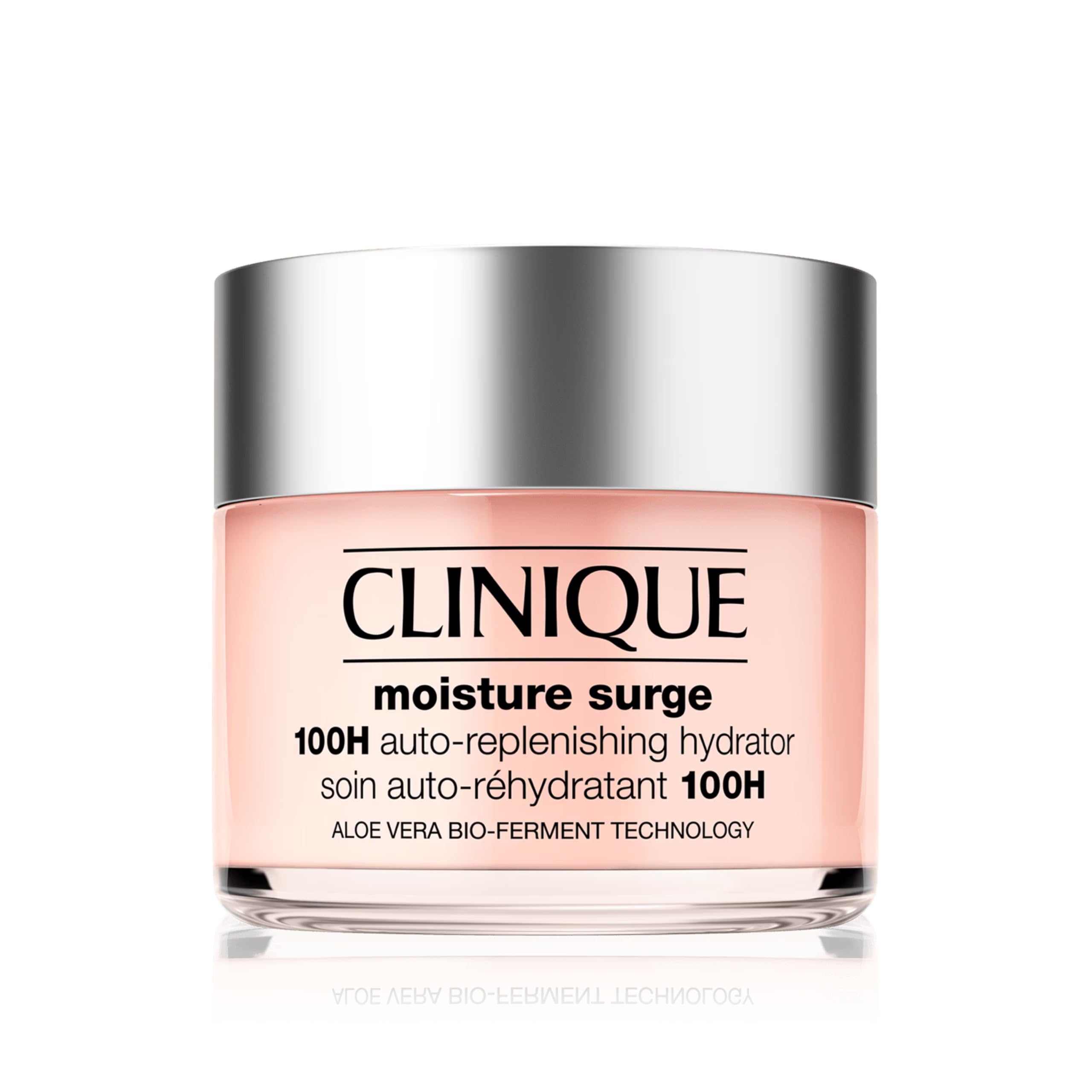 Clinique Moisture Surge 100H Auto-Replenishing Hydrator Oil Free Face Moisturiser With Hyaluronic Acid + Aloe Vera Bioferment For All Skin Types | Hydrating + Moisturising