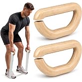 Lights Mountain Wooden Resistance Bands Handles Versatile Exercise Handles with Anti-Slip Grip Tapes for Elastic Band Workouts Home Gym Strength Training and Full-Body Workouts