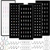 EIELO 240 Pcs Nose Ring Studs Set for Women Men Surgical Stainless Steel Nose Hoop CZ Bone Nose Studs Ring Nose Piercing Jewelry 20G 22G 1.5mm 2mm 2.5mm