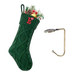 VRFASHION Christmas Stockings with Initials, Letter