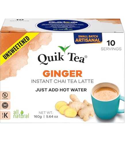 Amazon.com : QuikTea Vegan Cardamom Unsweetened Chai Tea Latte