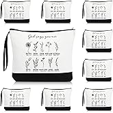 Kacctyen Christian Gifts Bulk for Women, “God Says You Are” Makeup Bags, Bible Verse Cosmetic Bags with Zipper, Inspirational Religious for Women, Church Retreat(10 Pcs)