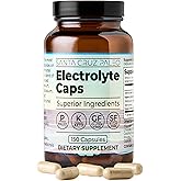 Santa Cruz Paleo Electrolyte Capsules for Hydration Support, Zero Sugar, Keto Friendly Magnesium Potassium Sodium Calcium Supplement, Paleo & Gluten Free, Travel Essentials, 150 Capsules