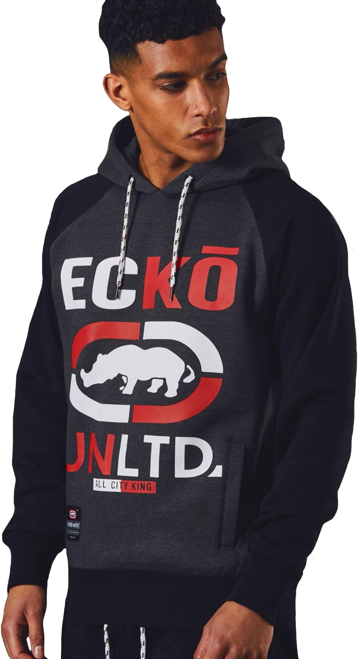 Mens Unltd Fleece Graphic Sweatshirt Casual Sports Track Top Overhead Circuit