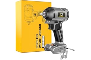 CERYCOSE Cordless Impact Wrench 1/2" Hog Ring Compatible with Dewalt 20V Battery, Max Torque 250ft lbs (338N.m), Brushless-Power Motor, Includes Belt Clip (No Battery)