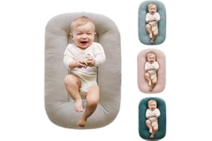 oliwex Baby Lounger,Baby Lounger Pillow,Baby Lounger 0-24 Months,Baby Lounger for Newborn (British Aprico)