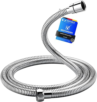 Ibergrif 1.7m Shower Hose Stainless Steel Twist Kink Leakproof Universal G1/2