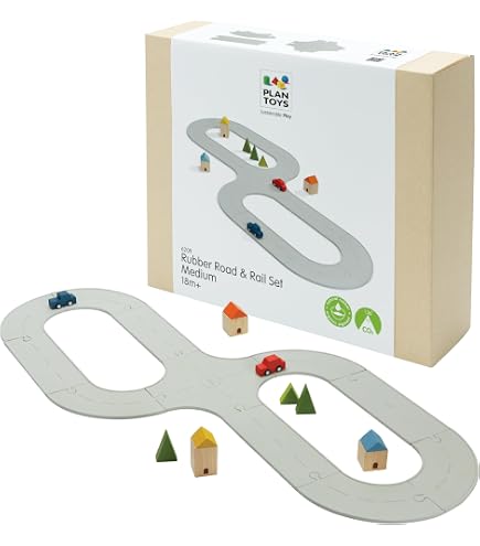再再値下げ中‼︎【PLAN TOYS】Road & Rail Play Set Amazon.com: PlanToys® Road & Rail Set Montessori Imaginative and