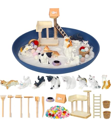 Amazon.com: Mini Zen Garden Kitty Cat Litter Box Sand for