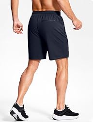 Men's Workout Shorts with Zipper Pockets 7 Inch