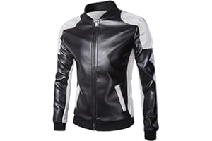 Cloudstyle Men's latticed Baseball Bomber Jacket Slim Fit Coat