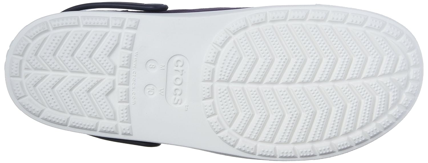 crocs unisex citilane canvas navy/white clogs