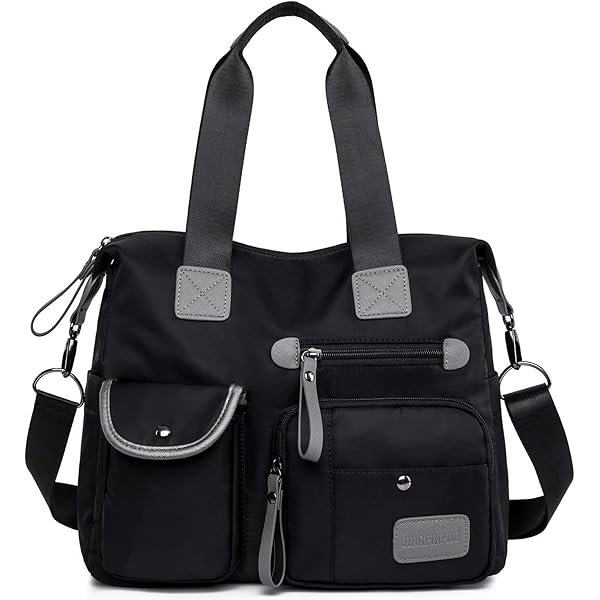 ★TOUT Y EST★ Padded Case Crossbody Bag BLACK LRBG1404BK Amazon.com: Tote Bag with Zipper Pocket Everything Bag Women