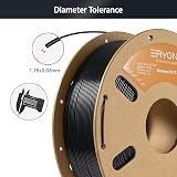 ERYONE PETG Filament 1.75mm 1kg Black Clog-free 0.03mm Tolerance view 5