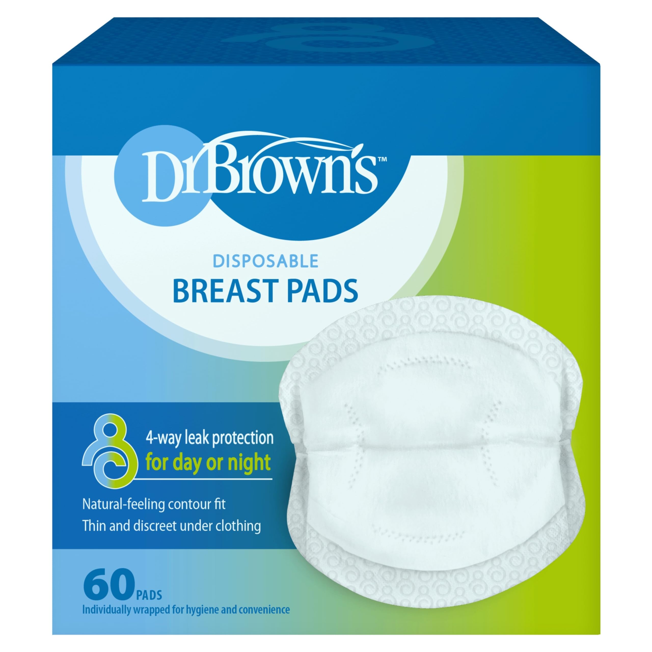 Dr. Brown's 170179.4 - Disposable Absorbent Discs, Pack of 60, Black, Normal