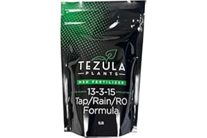 MSU Orchid Fertilizer 13-3-15 (Greencare) Reverse Osmosis, Rain, Tap Water Formula. 1 Pounds, Scoop Included