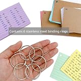 ojussa Flash Cards 300 Pcs 3x5 In Kraft Paper Notecards with 6 Rings view 3