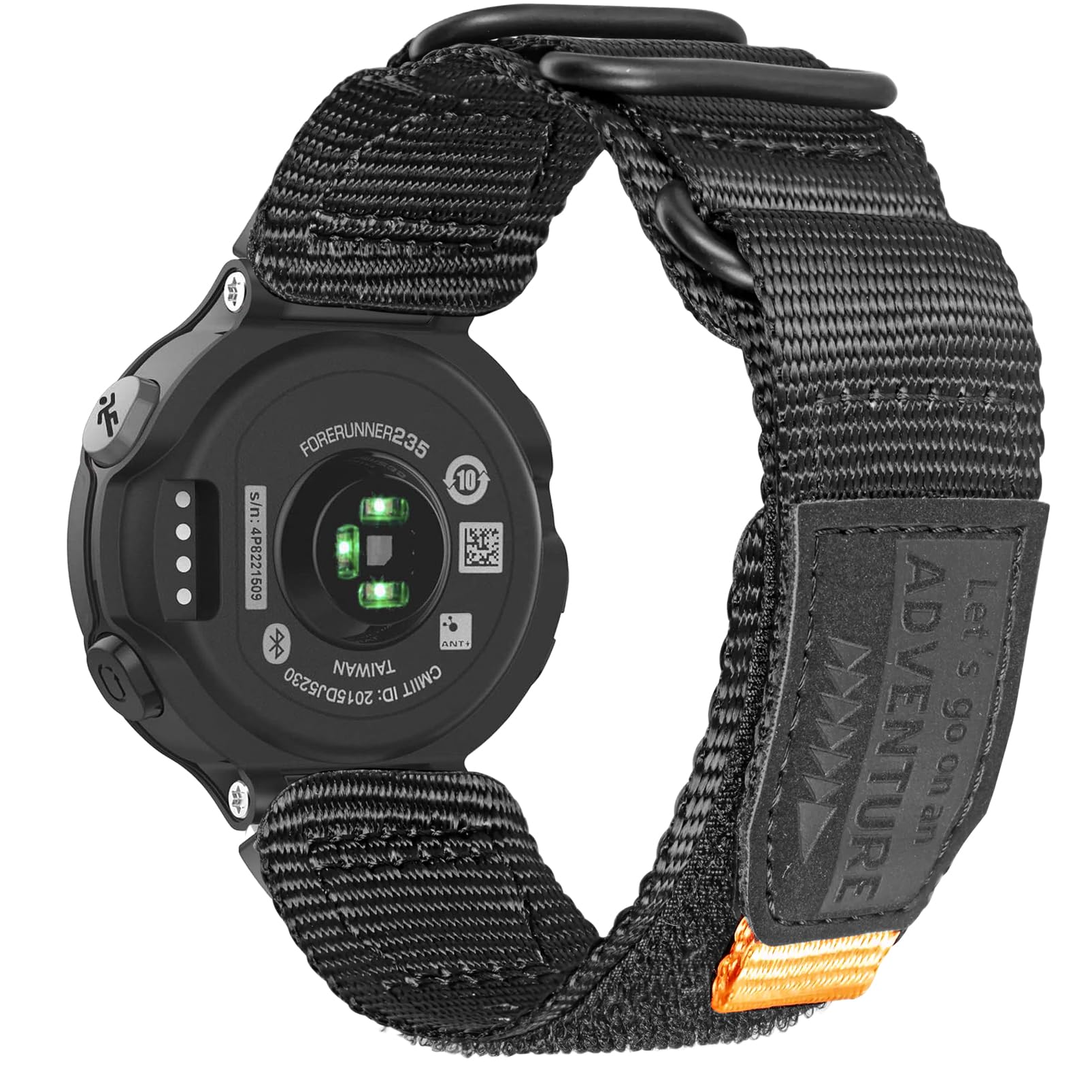 torbollo Compatible with Garmin Forerunner 235, Rugged Replacement Watch Band Strap Wristband for 220/230/235/620/630/735XT/235 Lite Smart Watch for Women Men