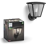 Philips Hue Inara White Outdoor Lantern, Wall Fixture & 1 Hue White A19 LED Smart Bulb, Use with Alexa, Homekit & Google Assistant (Hue Hub required)
