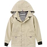 Hiheart Boys Girls Waterproof Hooded Jackets Cotton Lined Rain Jackets
