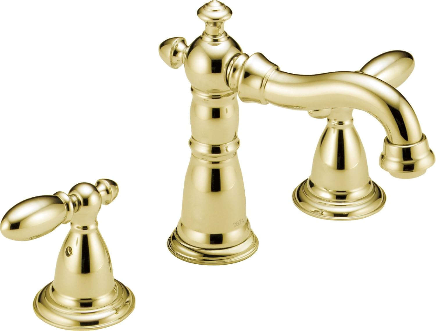 Delta Faucet Victorian Widespread Bathroom Faucet 3 Hole, Bronze Bathroom Faucet, Diamond Seal Technology, Metal Drain Assembly, Venetian Bronze 3555-RBMPU-DST - - 