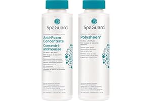 2 Pack | (1) Anti-Foam 473ml | (1) Polysheen 473ml | Spa & Hot Tub | Spa Guard | Can Use with Other Hot Tub Chemicals & Acces