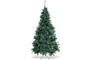 COSTWAY 6Ft Artificial PVC Christmas Tree W/Stand Holiday Season Indoor Outdoor Green