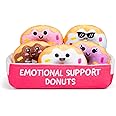 WHAT DO YOU MEME? Emotional Support Donuts by Relatable, Cuddly Stuffed Animals and Toys, Squishy Toys and Plushies, Great Ideas for Loved Ones of All Ages, Includes 5 Plushies with Carrying Basket