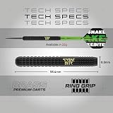 Red Dragon Ultimate 50 Piece Peter Wright Snakebite Darts Set 22g Brass view 4