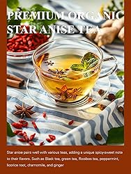 GLDNT Organic Star Anise, Whole Organic Star Anise