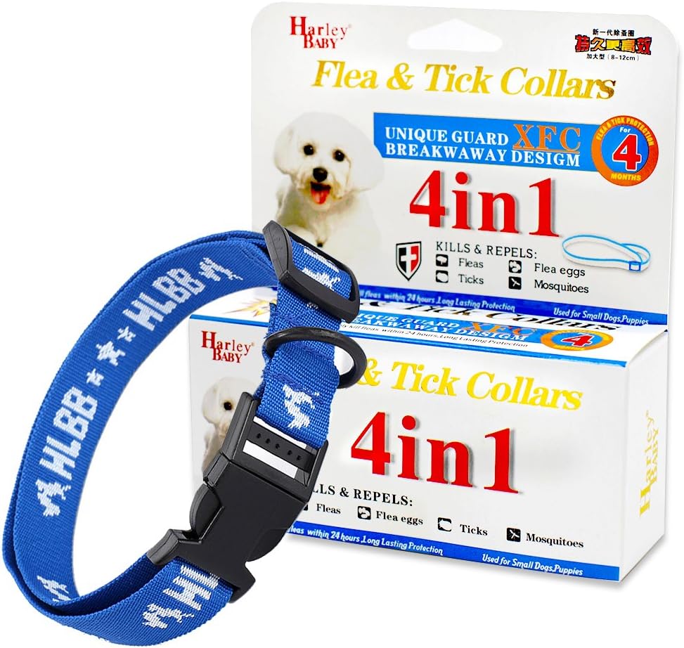 JUNMO Flea and Tick Collar for All Kinds of Dogs and Cats - safe pet protection from pest bites infestations larvae lice mosquitoes - Added with Natural Oils