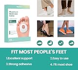 Welnove 42pcs Callus Pads Water-Resistant Self-Adhesive White Oval view 2