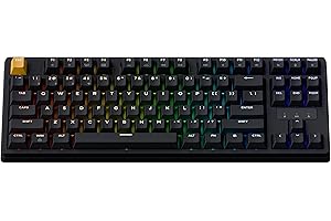 Keychron KJ4 Wireless Mechanical Keyboard - 80% Layout(87 Keys) Brown Switch, QMK RGB Backlit, 2.4G/Bluetooth/USB-C, Double-S