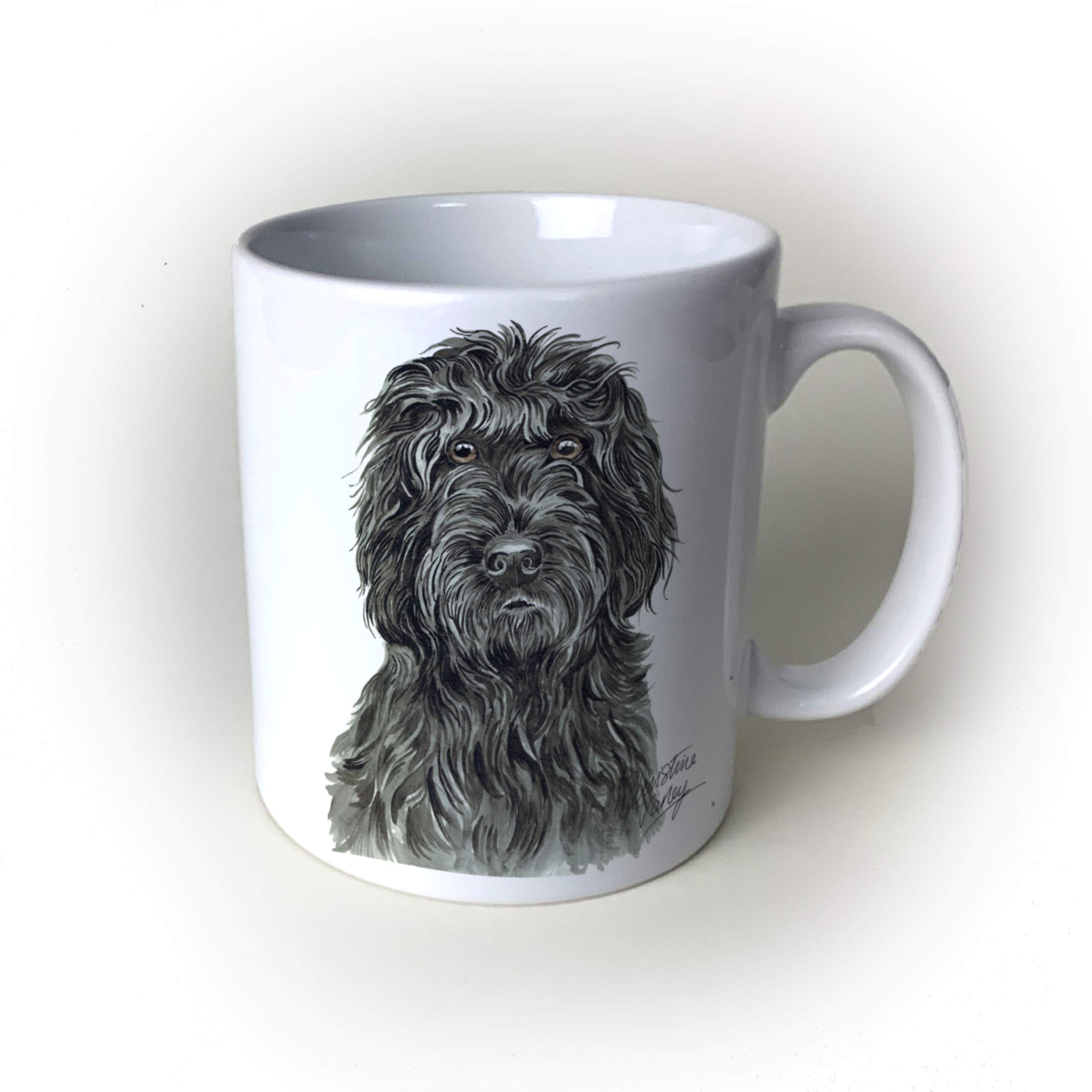 Black cockapoo mug Clearance