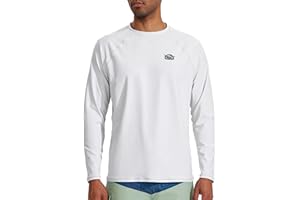 Willit Men's Rash Guard Swim Shirts SPF Water Sun Shirt Long Sleeve UPF 50+ UV Protection Loose Fit Quick Dry