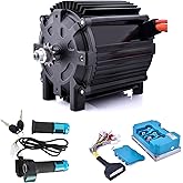 Brushless Motor Kit 72V 5000W Peak 8000RPM with 100A Fardriver Controller | Electric Motor for Go Kart Dirt Bike Motorcycle, Temperature Senor, External Hall Sensor, 72V Upgrade Kit for Razor,