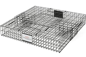 Meldoz Squirrelinator Metal Wire & Heavy Duty, 2 Door Humane Live Squirrel Catch & Release Cage Trap, Holds up to 25 Squirrels, 1 Trap