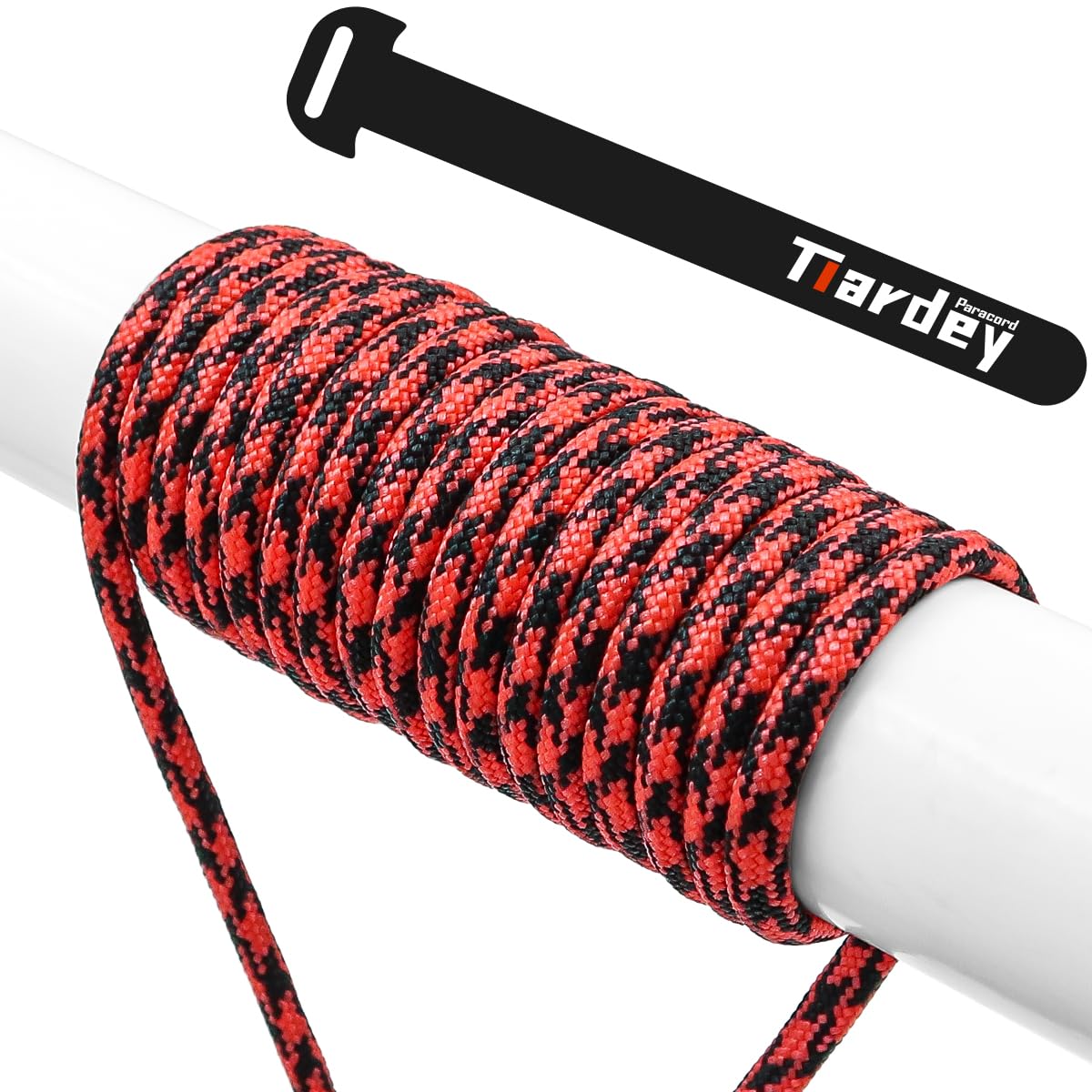 Tiardey PRN-031 Paracord 4mm 100ft (31m) 9 Core Strand,Tear-resistant,Nylon Cord,Mil Spec Type III Paracord,Holds up to 250kg for Outdoor Survival Camping