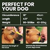 BRONZEDOG Dog Muzzle Adjustable Durable Metal Wire Basket for Large Dogs view 2
