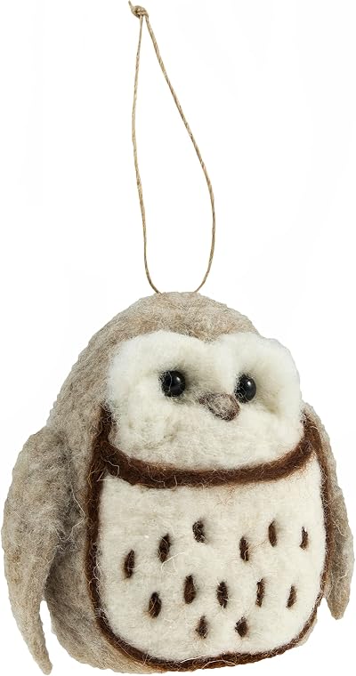 Trimits Needle Felting Craft Kit Owl - Includes Wool, Needle, Shapes,