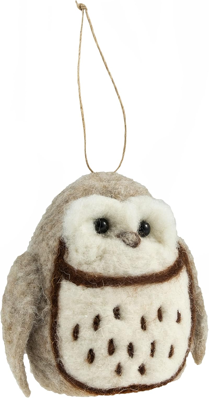 Trimits Needle Felting Craft Kit Owl - Includes Wool, Needle, Shapes,