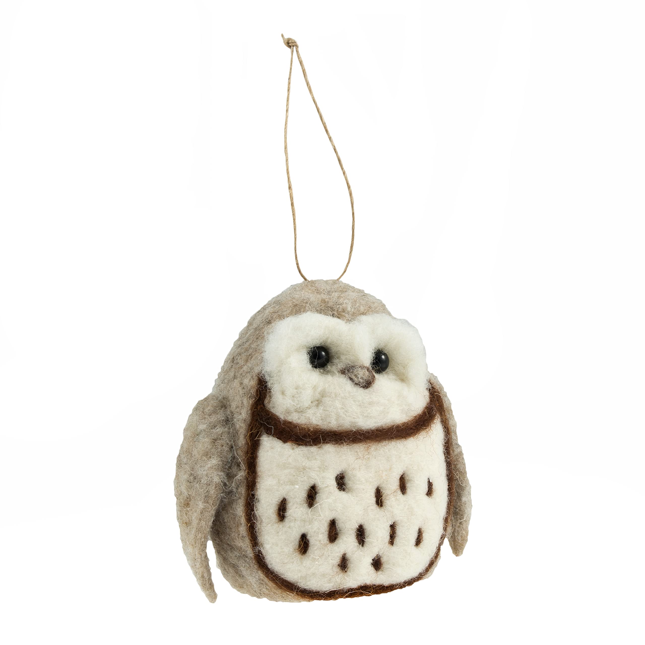 Trimits Needle Felting Craft Kit, Includes Roving Wool Needle Stuffing Instructions, Owl