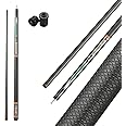 CROWN ME Carbon Fiber Pool Cue Stick, 12.5mm Tip Soft Grip Billiard Carbon Fiber cue, Weight 20OZ Cue Stick, 58" Pool Table Sticks